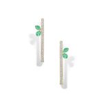 brinco em ouro amarelo com esmeraldas e diamantes-097948-02