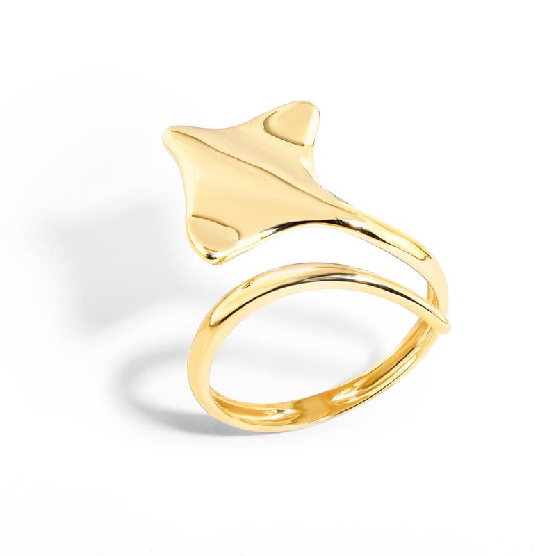anel em ouro amarelo - arraia-098045-02