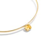 colar em ouro amarelo com citrino - emerald cut-081178-01