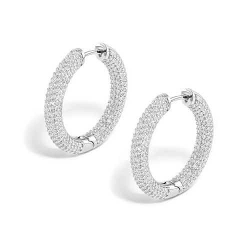 Brinco em ouro branco com diamantes - Bucatini