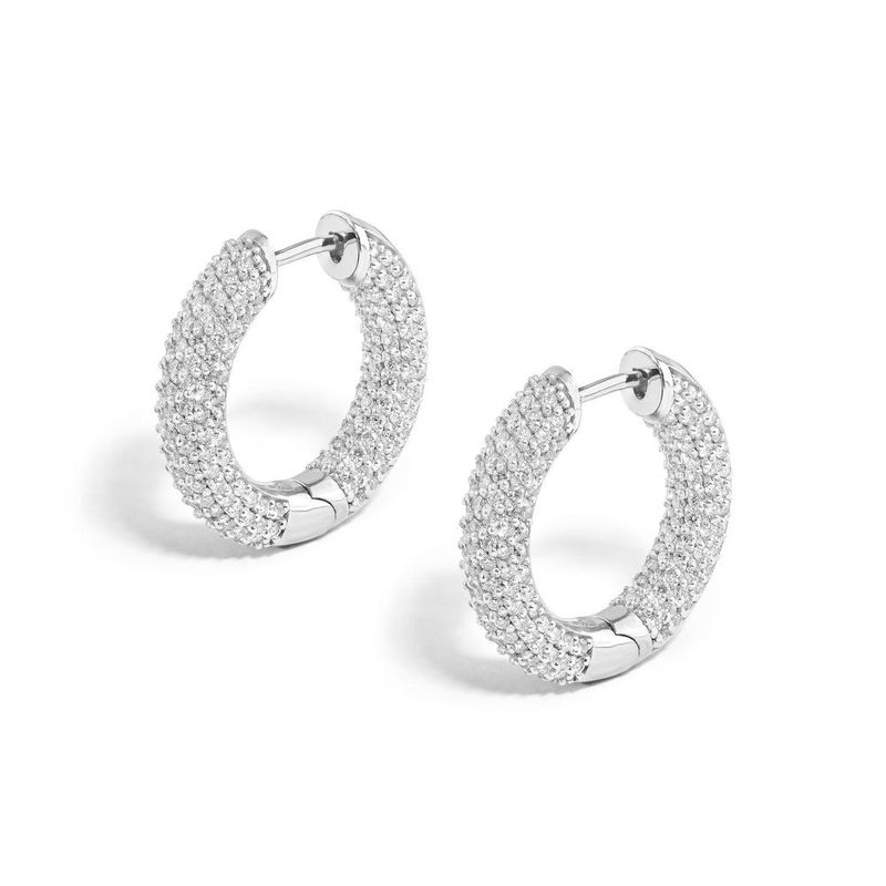 brinco em ouro branco com diamantes - bucatini-098085-01