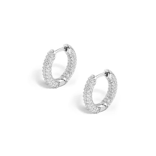 Brinco em ouro branco com diamantes - Bucatini