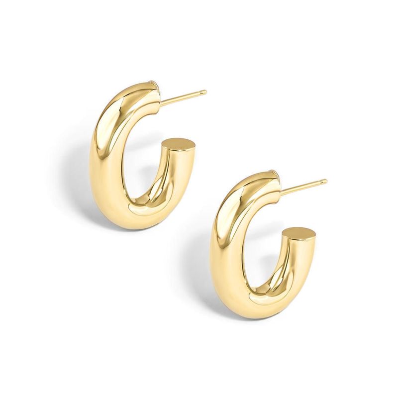 brinco argola em ouro amarelo - be gold-097972-02