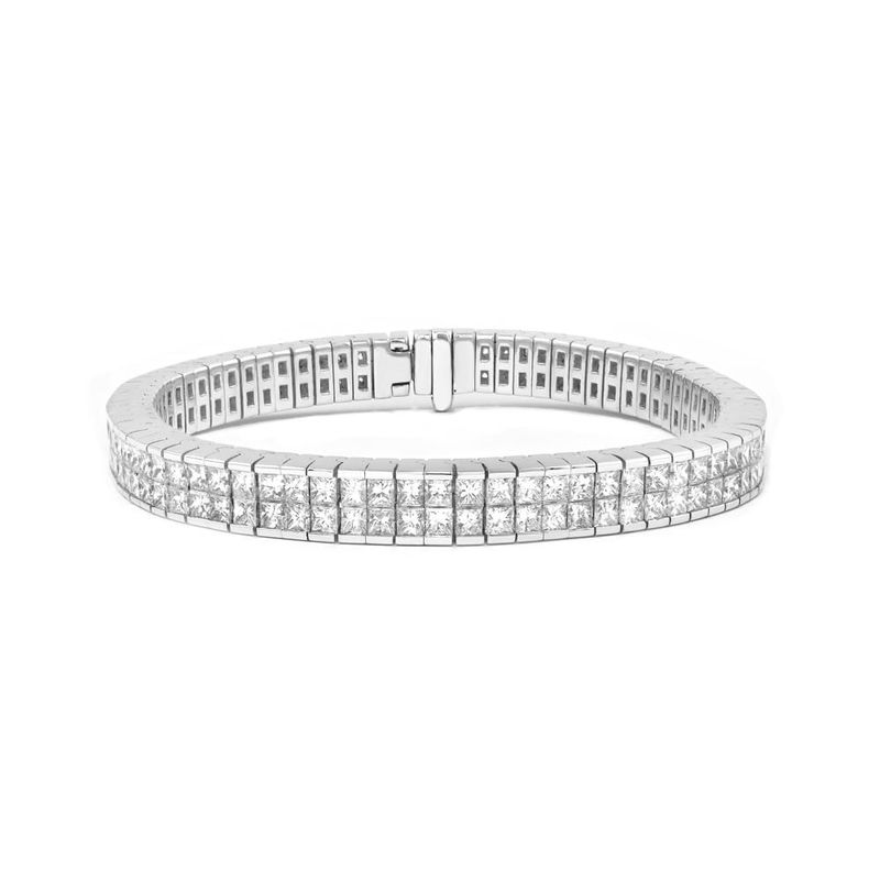 pulseira em ouro branco com diamantes-087811-02