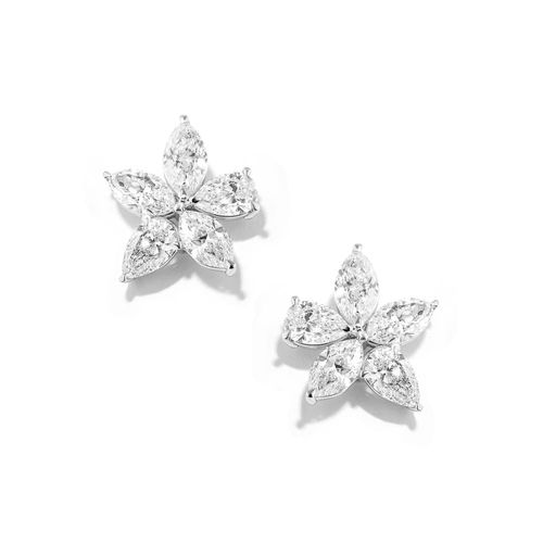 Brinco em ouro branco com diamantes - Eternity