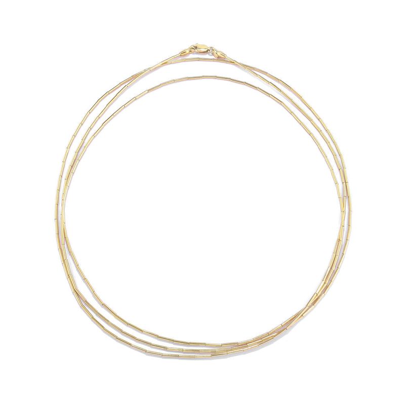 colar em ouro amarelo 3 voltas - canutilhos-097239-02