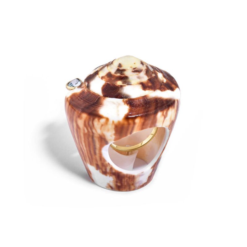 anel em ouro amarelo com topazio azul - in natura concha natural-098210-02