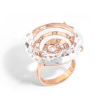 anel em ouro rose com cristal e diamantes-080401-01