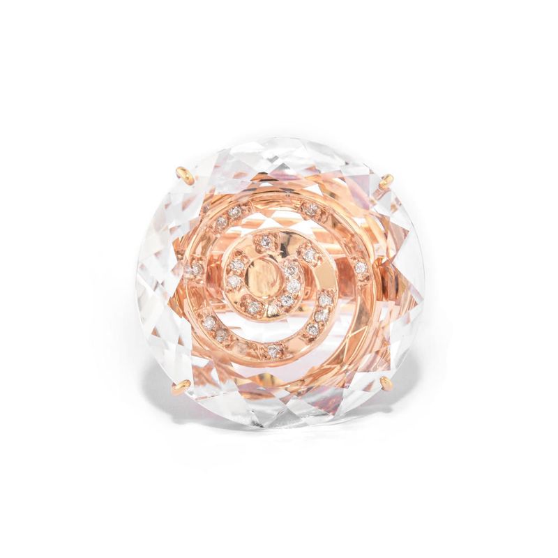 anel em ouro rose com cristal e diamantes-080401-02