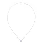 colar em ouro branco com safira e diamantes - graduated-092193-02