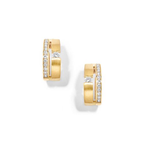 Brinco em ouro amarelo e rose com diamantes - Duetto