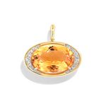 pingente em ouro amarelo com citrino e diamantes - glow up-086536-02