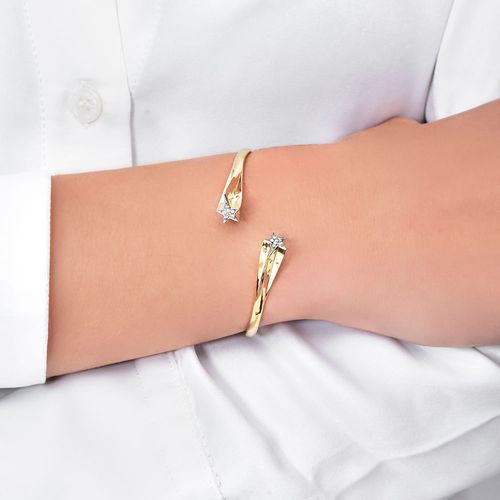 Pulseira em ouro amarelo com diamantes - Make a Wish