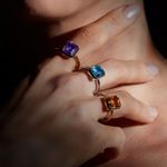 Anel em ouro amarelo e citrino - Emerald Cut 3