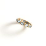Alian a em ouro amarelo e top zio azul - Emerald Cut 0
