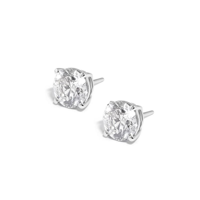 brinco em ouro branco com diamantes - solitario-098332-02