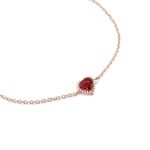 pulseira em ouro rose com granada - ginger-093765-01
