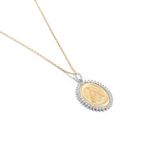 pingente em ouro amarelo com diamantes - nossa senhora aparecida-094199-01