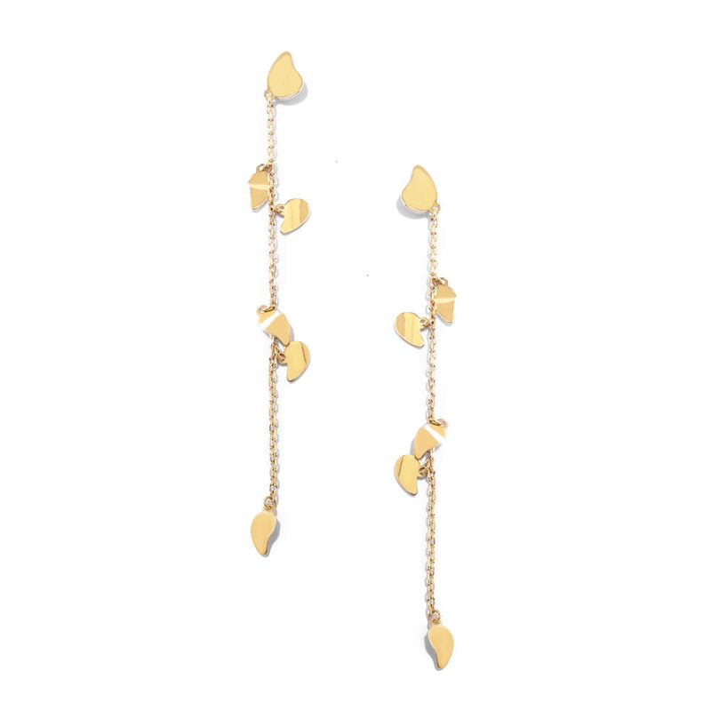 brinco em ouro amarelo - arrudinha da sorte-095620-01