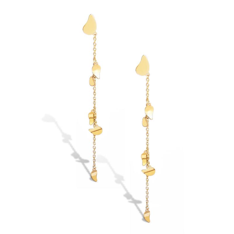 brinco em ouro amarelo - arrudinha da sorte-095620-02