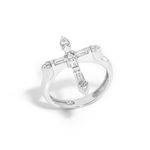 anel em ouro branco com safiras brancas e diamantes - glam rock-097739-01