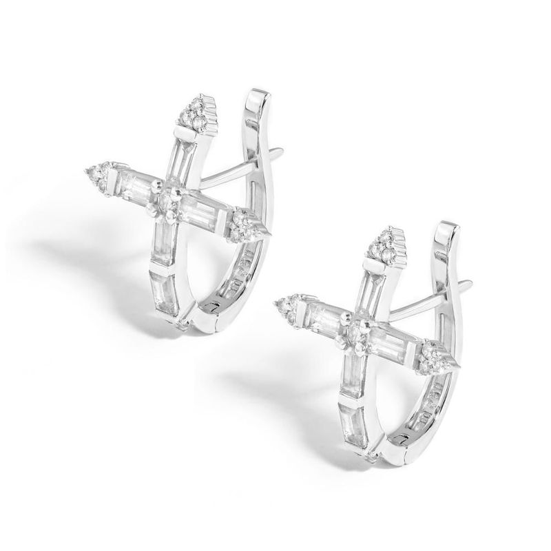 brinco em ouro branco com safiras e diamantes - glam rock-097740-02