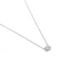 colar em ouro branco com diamante - solitario-098327-01