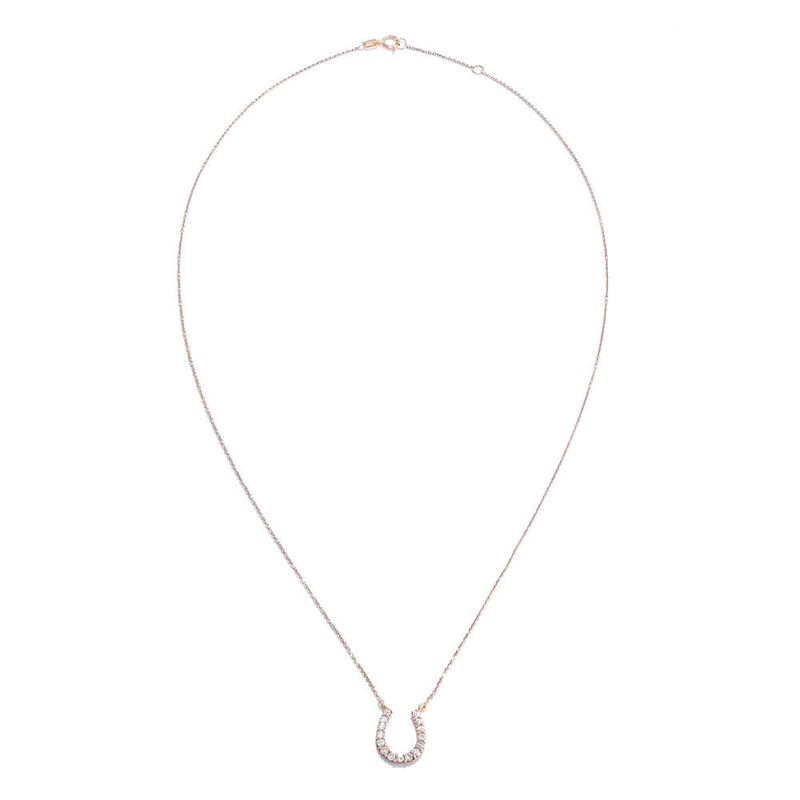 pingente em ouro amarelo com diamantes - ferradura-087876-02