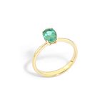 anel em ouro amarelo com esmeralda - classic emerald-097791-01