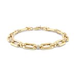 pulseira em ouro amarelo com diamantes - elos-096219-02