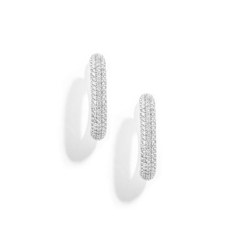 brinco em ouro branco com diamantes - bucatini-096759-01