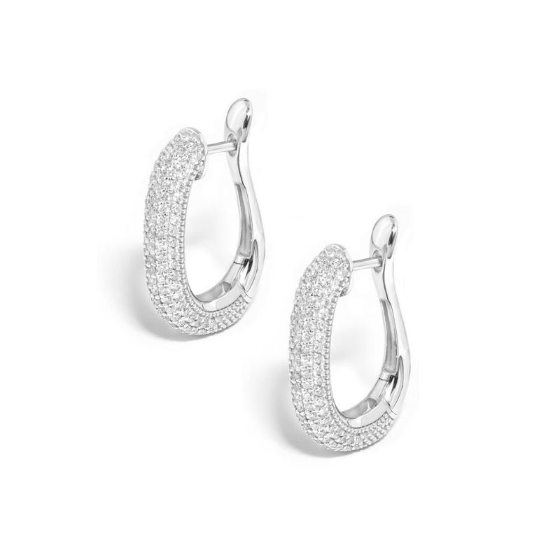 brinco em ouro branco com diamantes - bucatini-096759-02