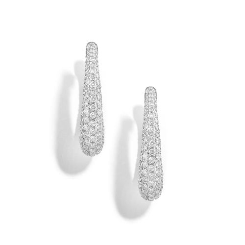Brinco em ouro branco com diamantes - Bucatini